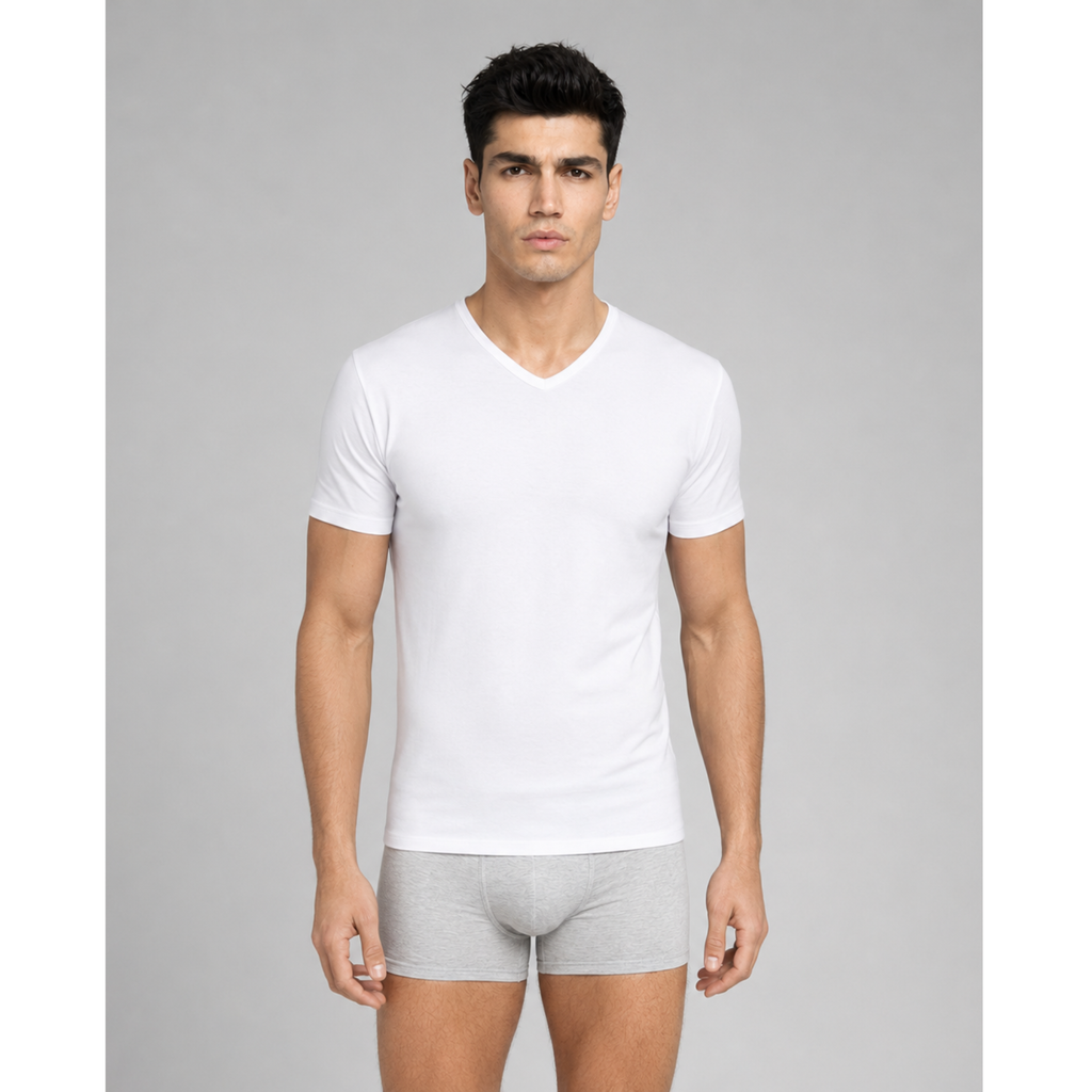 SilkCut Micro Modal V Neck Undershirts - 3 Pack