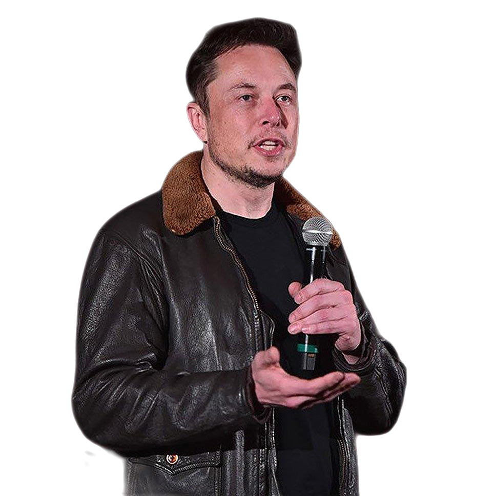 Elon Musk Shearling Leather Jacket For Winter Dark Brown