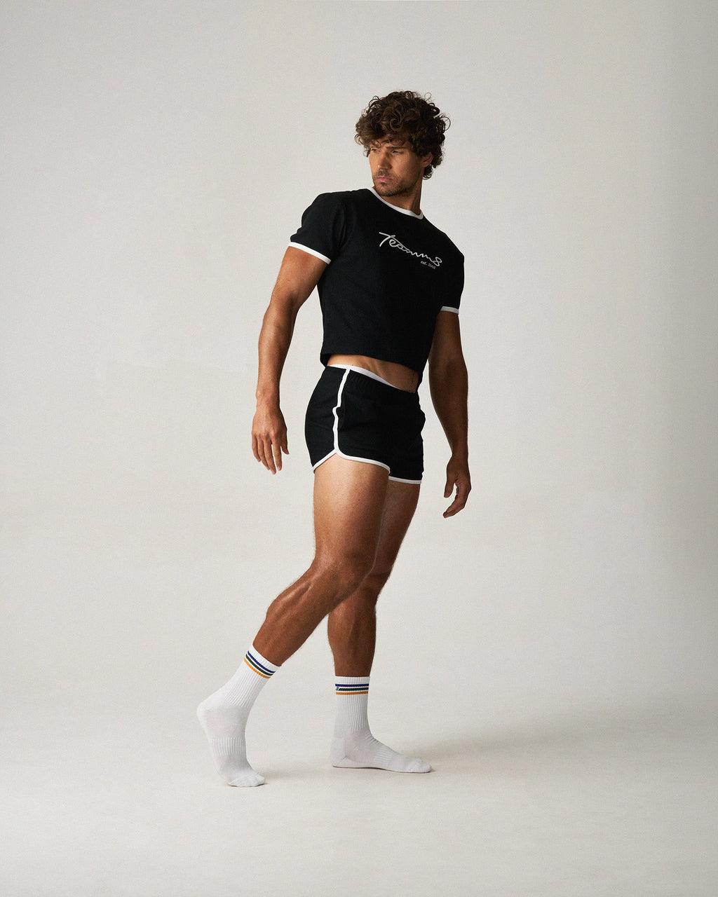 M.V.P. Retro Cropped Tee - Jet