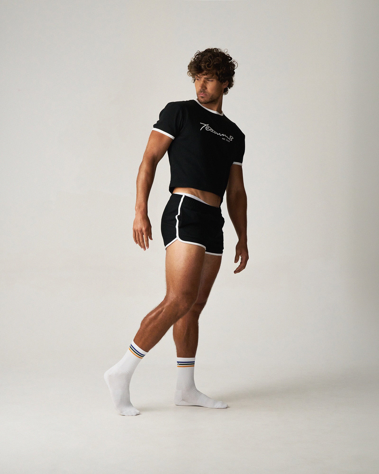 M.V.P. Retro Cropped Tee - Jet