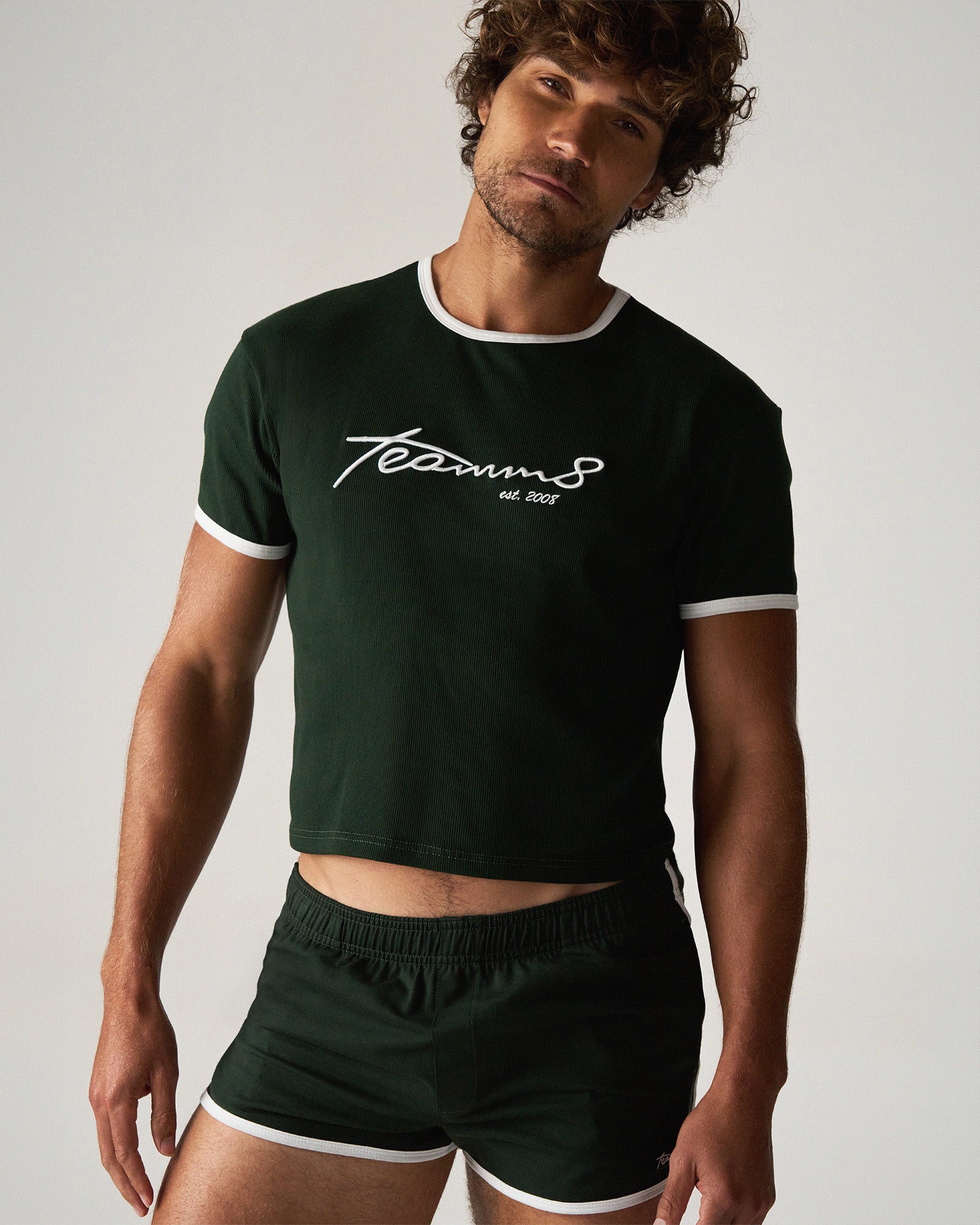 M.V.P. Retro Cropped Tee - Forest