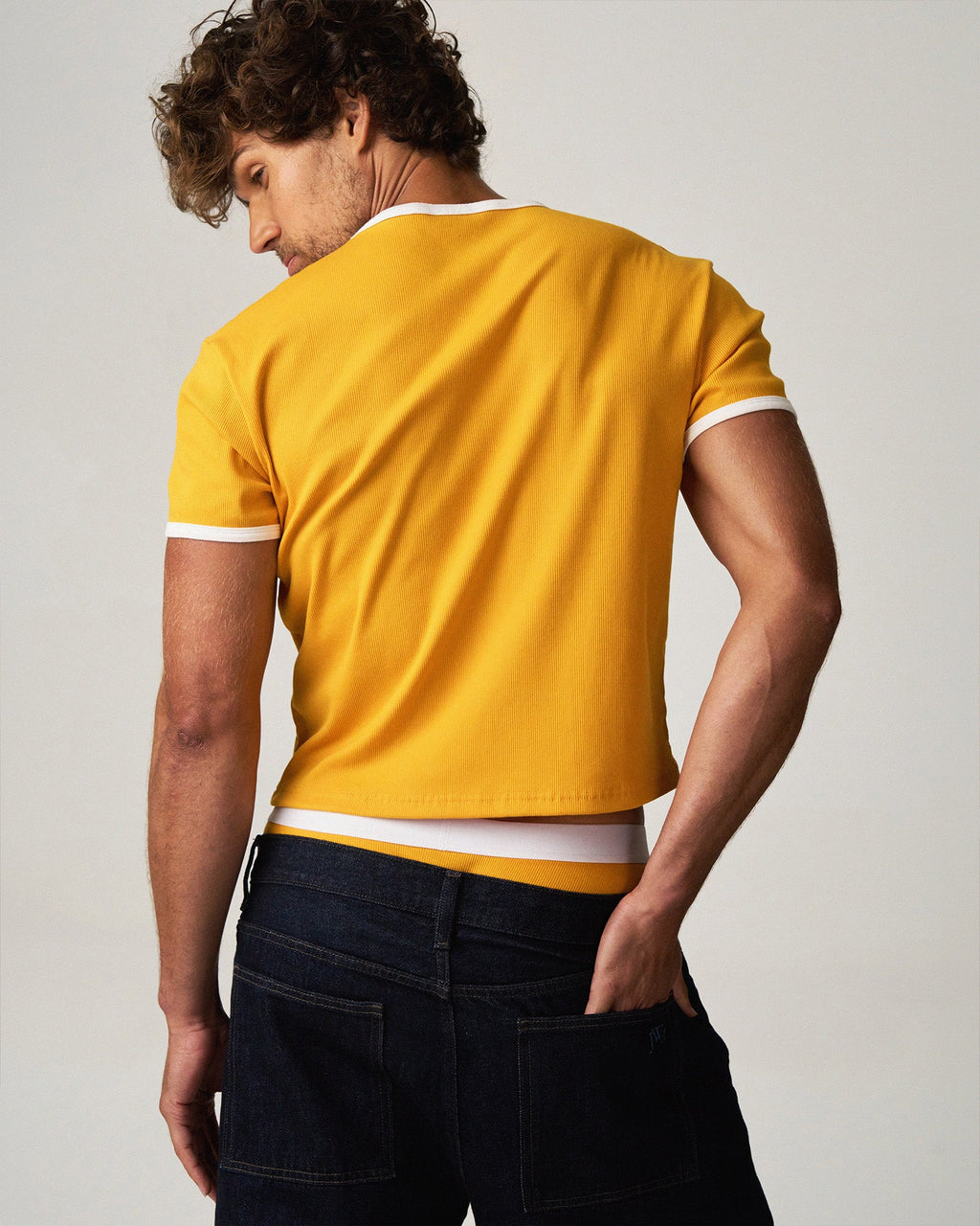 M.V.P. Retro Cropped Tee - Marigold
