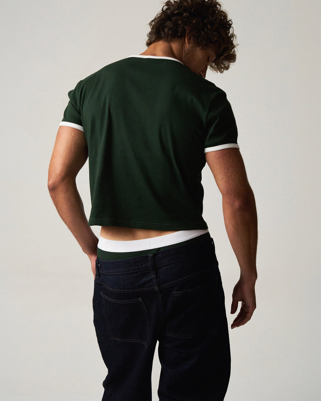 M.V.P. Retro Cropped Tee - Forest