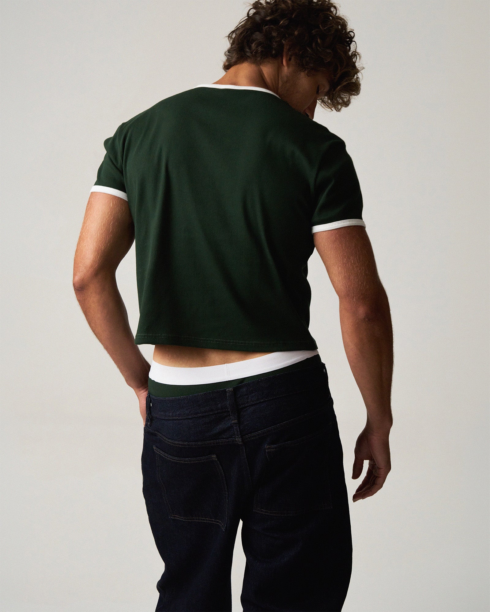 M.V.P. Retro Cropped Tee - Forest