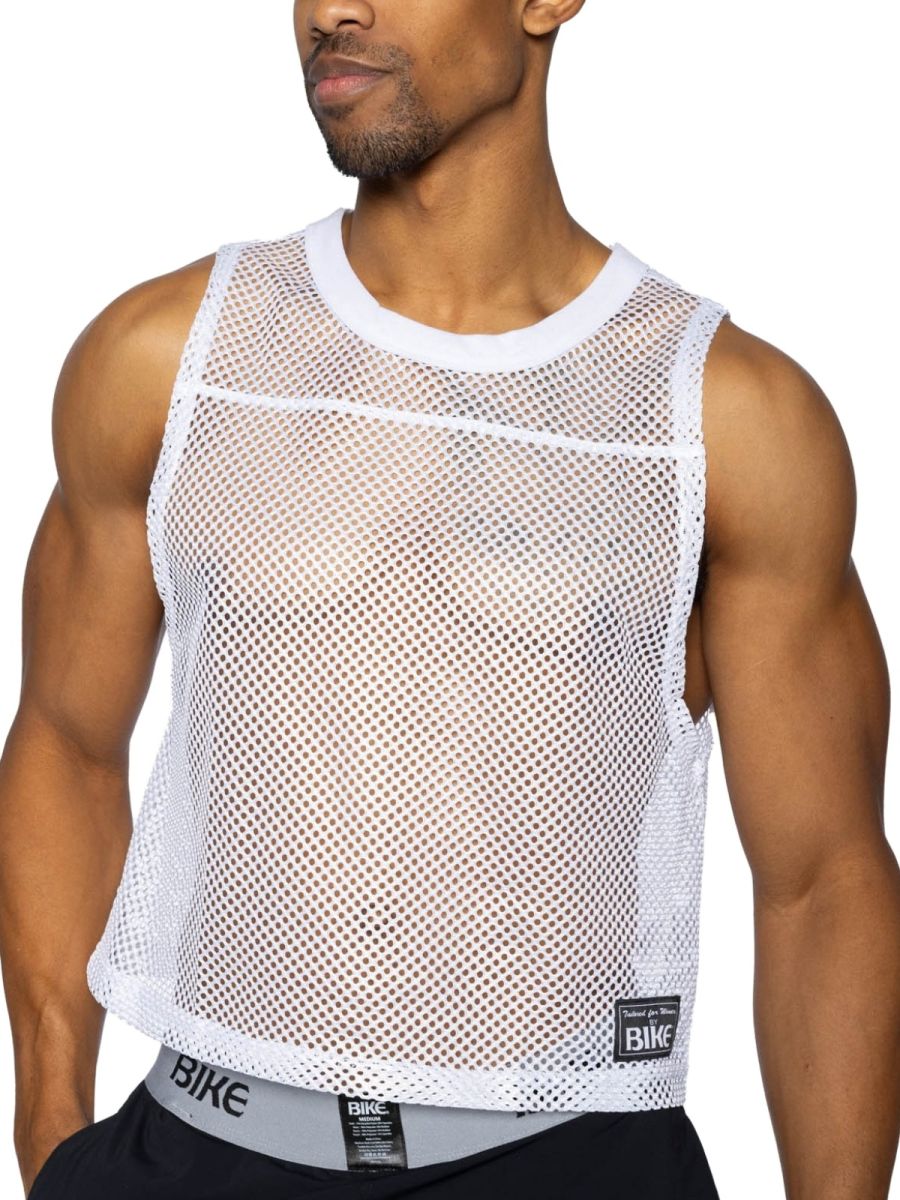 BIKE Athletic BAM135 Sleeveless Practice Jersey - Performance Color White