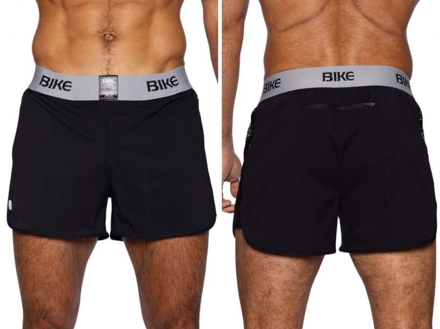BIKE Athletic BAM225 Peek-a-boo Jock Short Color Black