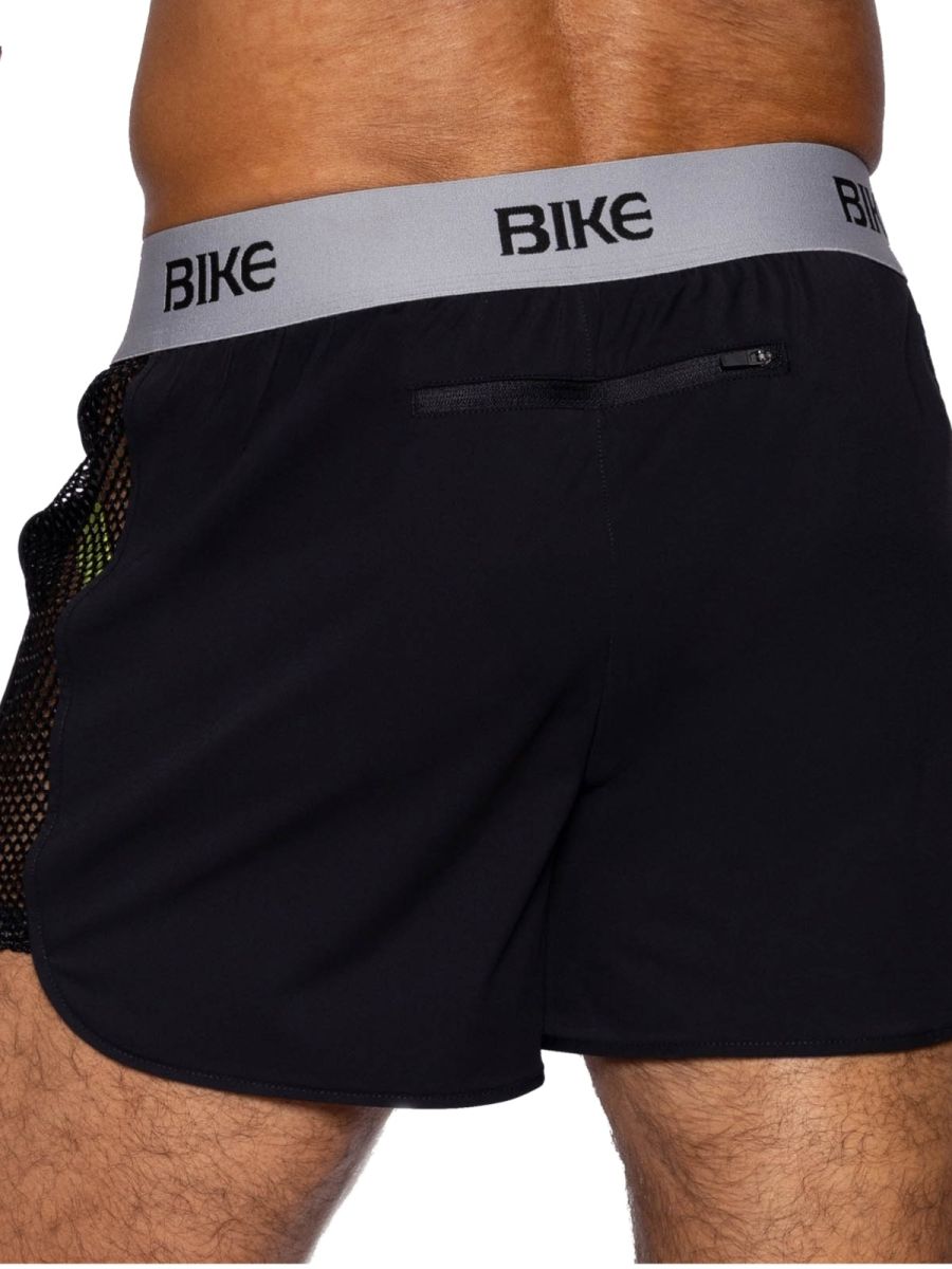 BIKE Athletic BAM225 Peek-a-boo Jock Short Color Black