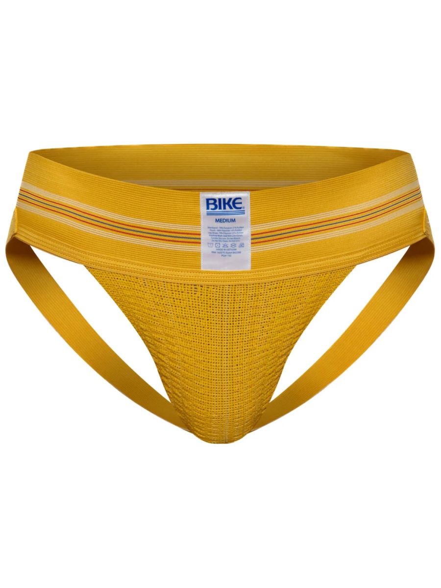 BIKE Athletic BAS306 Original Number 10 Yellow Jockstrap Color Yellow
