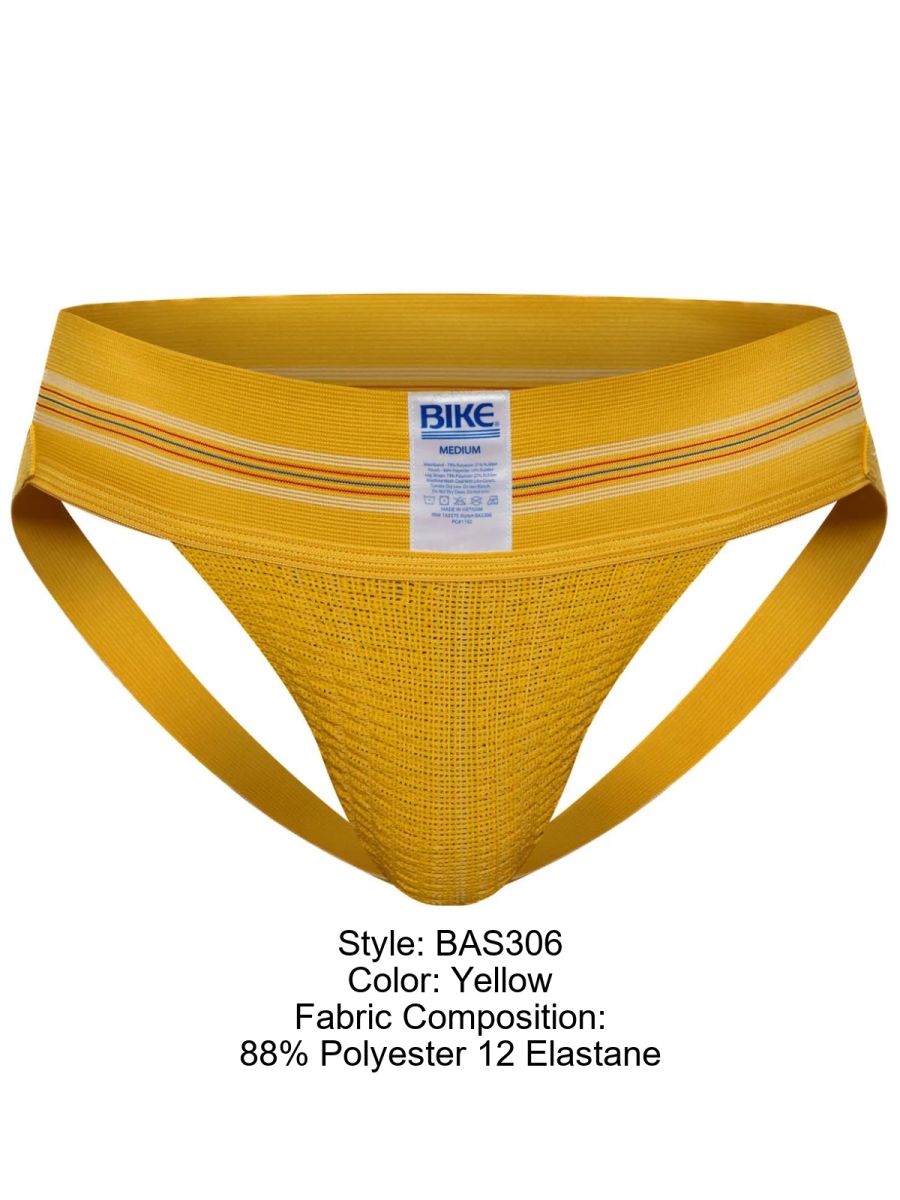 BIKE Athletic BAS306 Original Number 10 Yellow Jockstrap Color Yellow