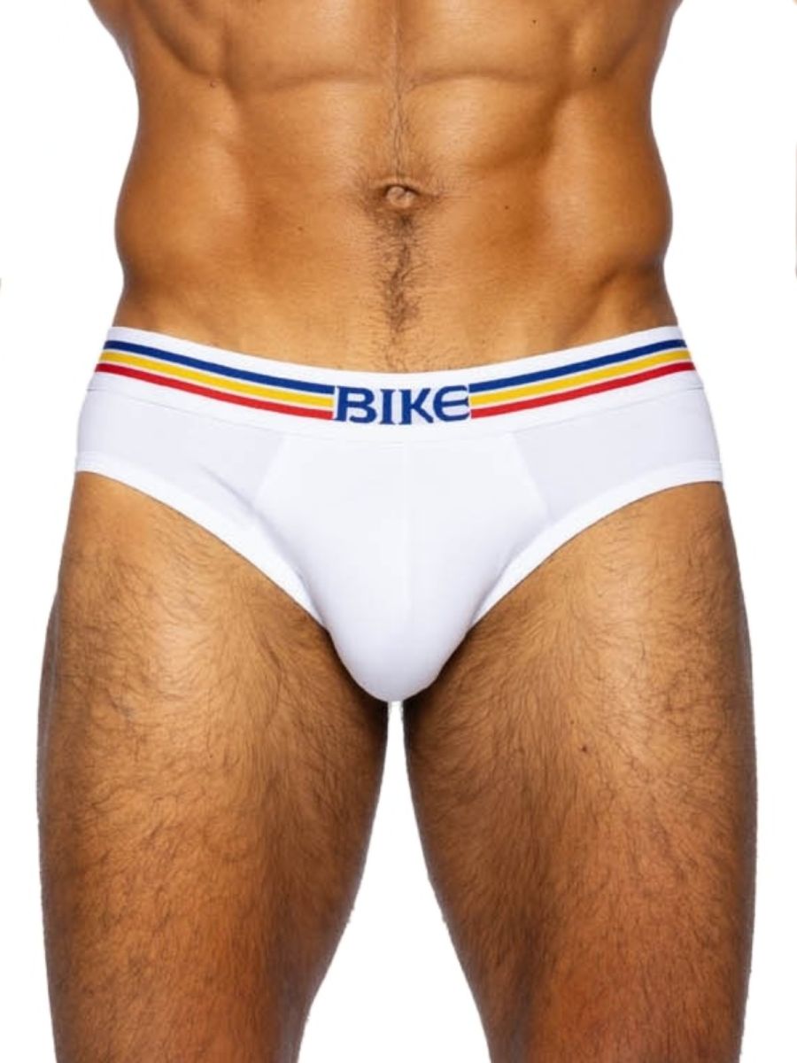 BIKE Athletic BAS327 Stretch Cotton Brief Color White