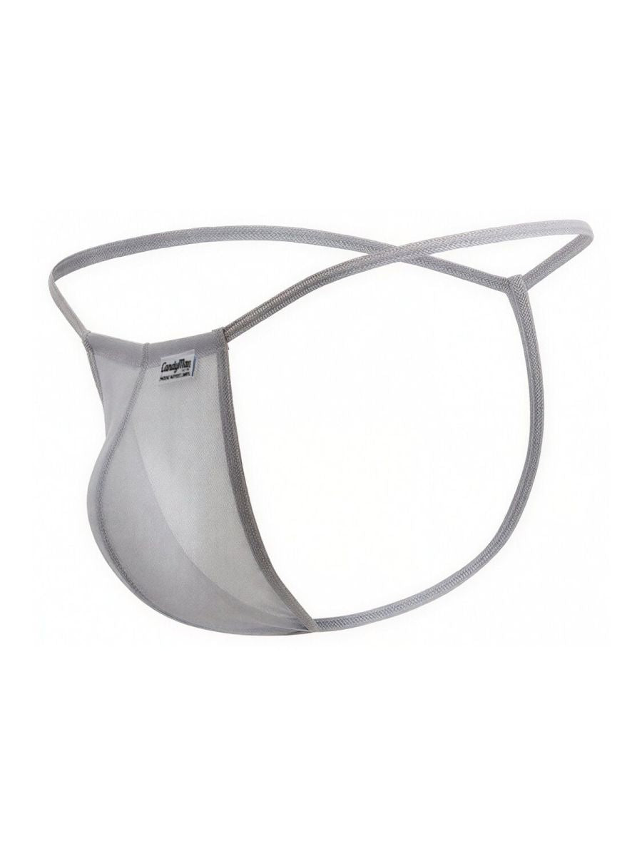 CandyMan 9586 G-String Color Gray Mesh