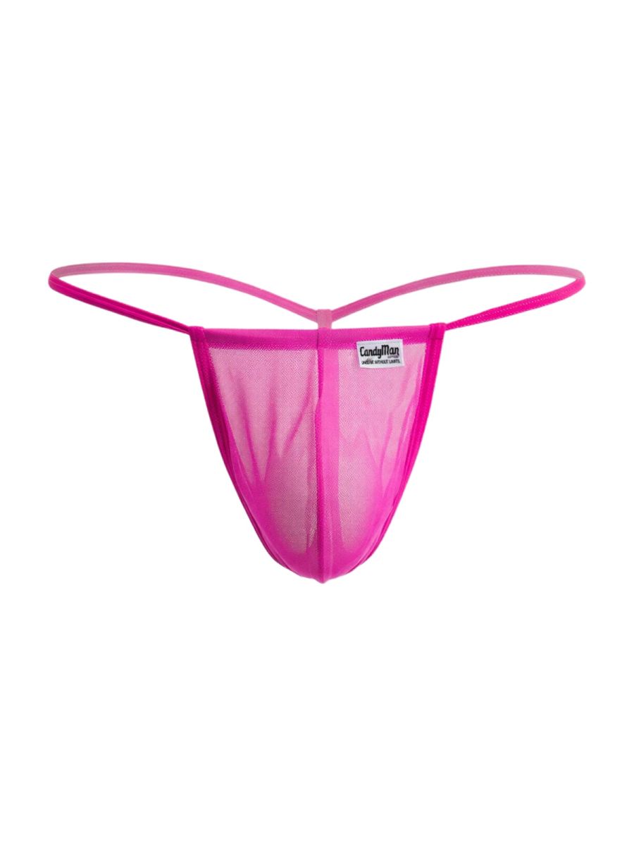 CandyMan 9586 G-String Color Magenta Mesh