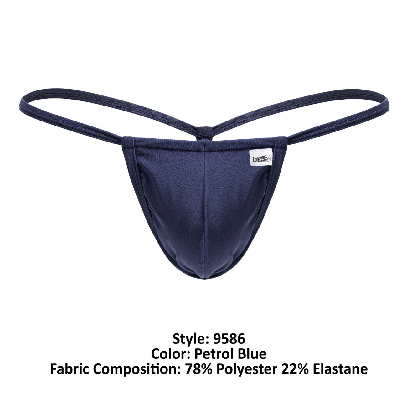 CandyMan 9586 G-String Thongs Color Petrol Blue