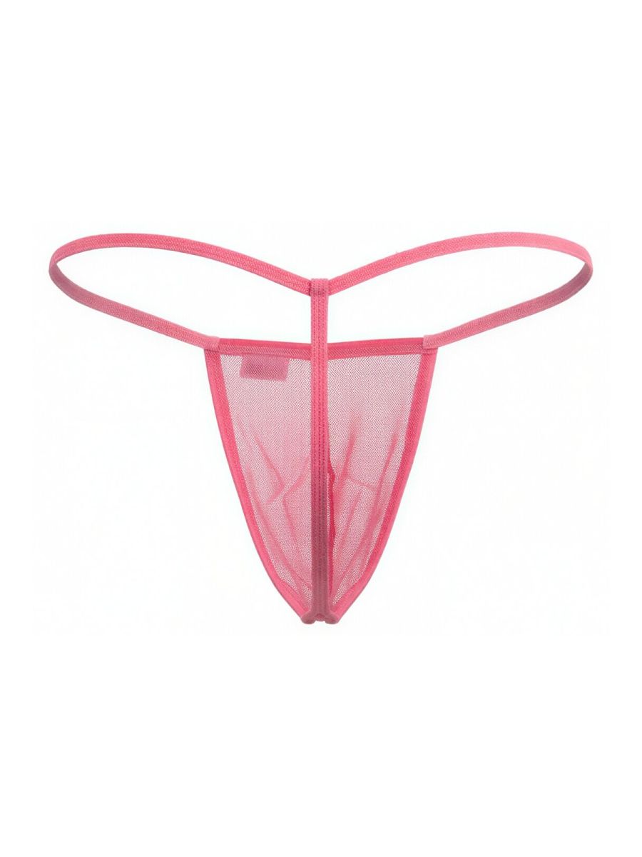 CandyMan 9586 G-String Color Pink Mesh