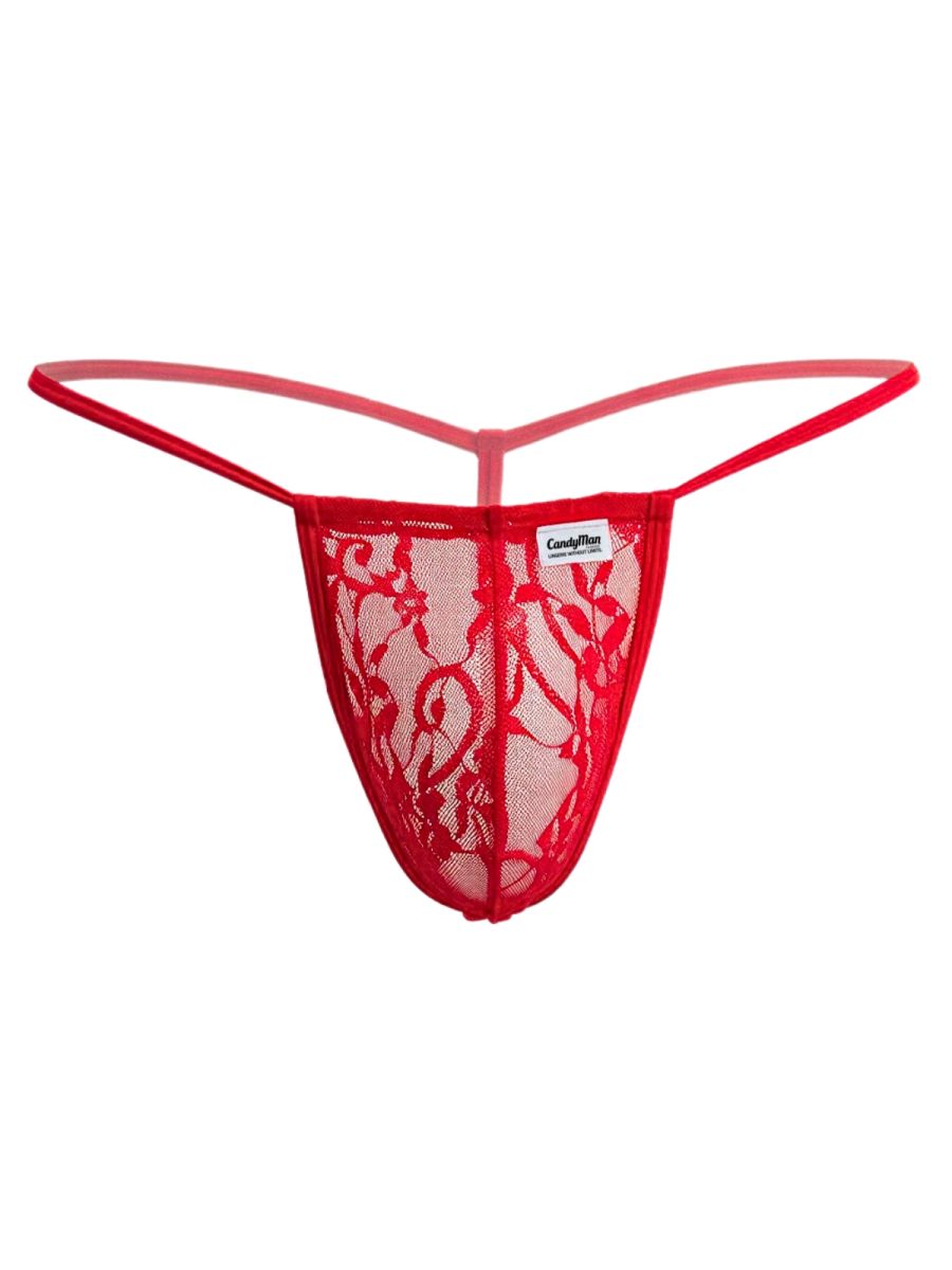 CandyMan 9586 G-String Color Red Lace
