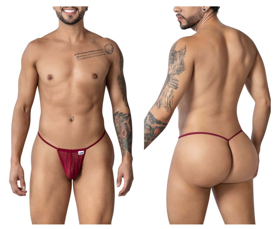 CandyMan 99246 G-String Thongs Color Burgundy
