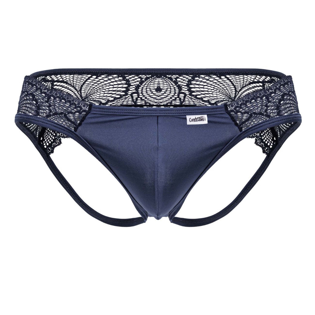 CandyMan 99312 Lace Jockstrap Color Navy