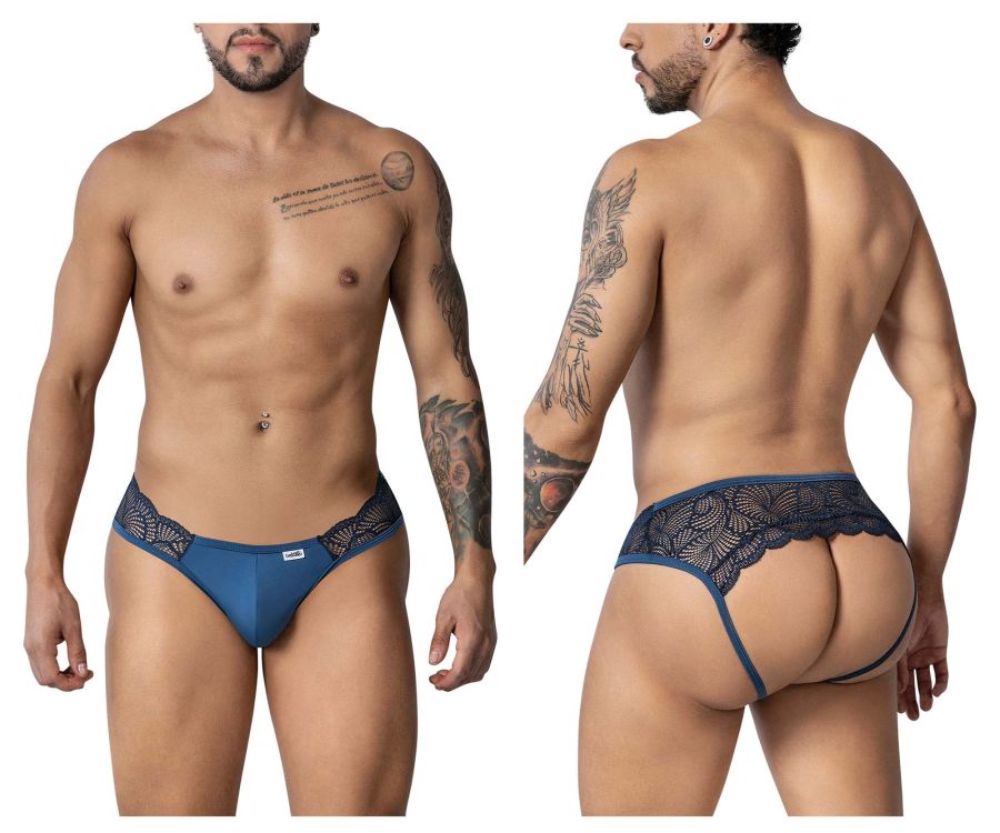 CandyMan 99312 Lace Jockstrap Color Navy