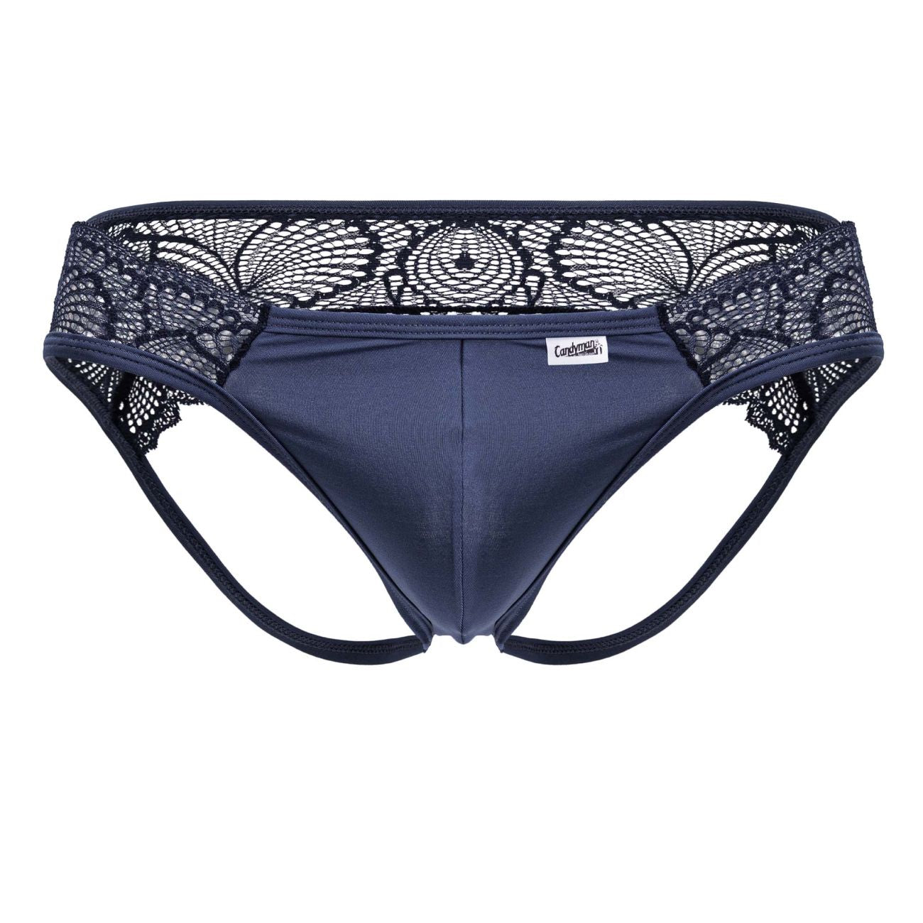 CandyMan 99312 Lace Jockstrap Color Navy