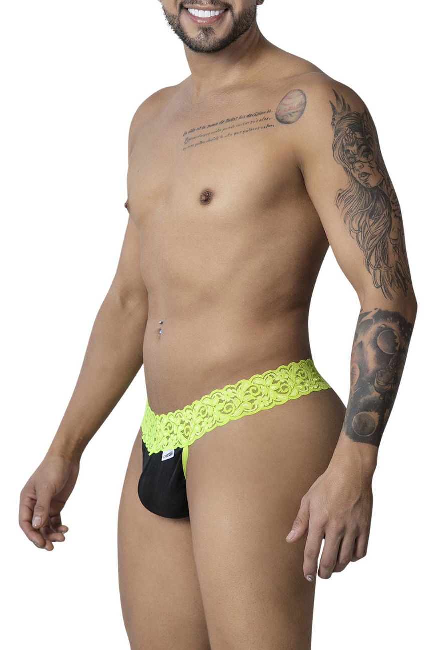CandyMan 99370 Lace Thongs Color Hot Green