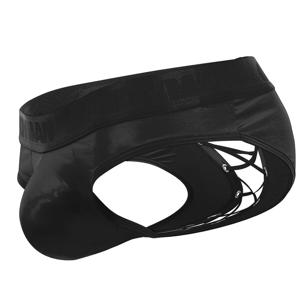 CandyMan Men's Underwear 99641 Shorty Briefs Color Black