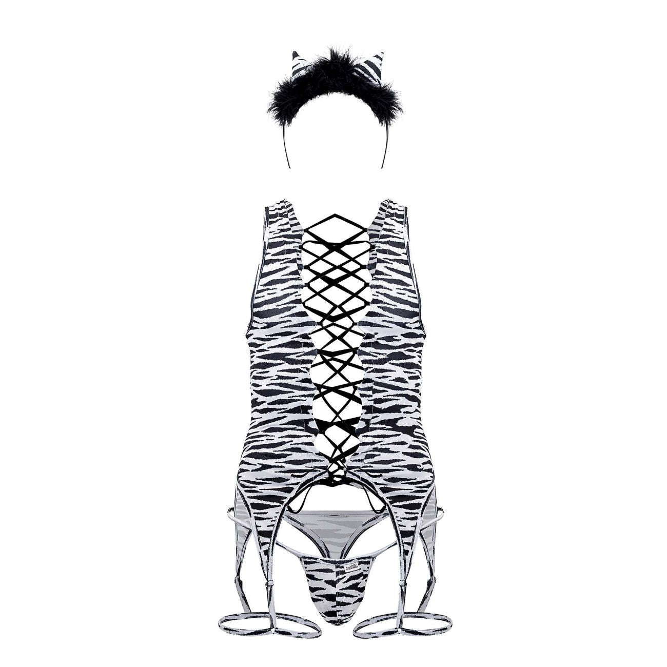 CandyMan 99734 Safari Bodysuit Color Zebra Print