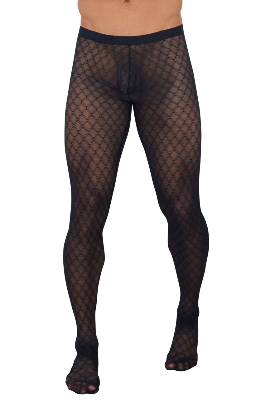CandyMan 99736 Mesh Thigh Highs Color Black