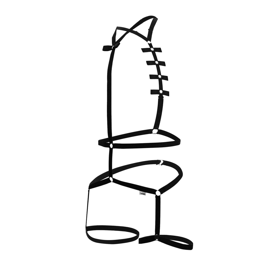 CandyMan 99797 String Bodysuit Color Black