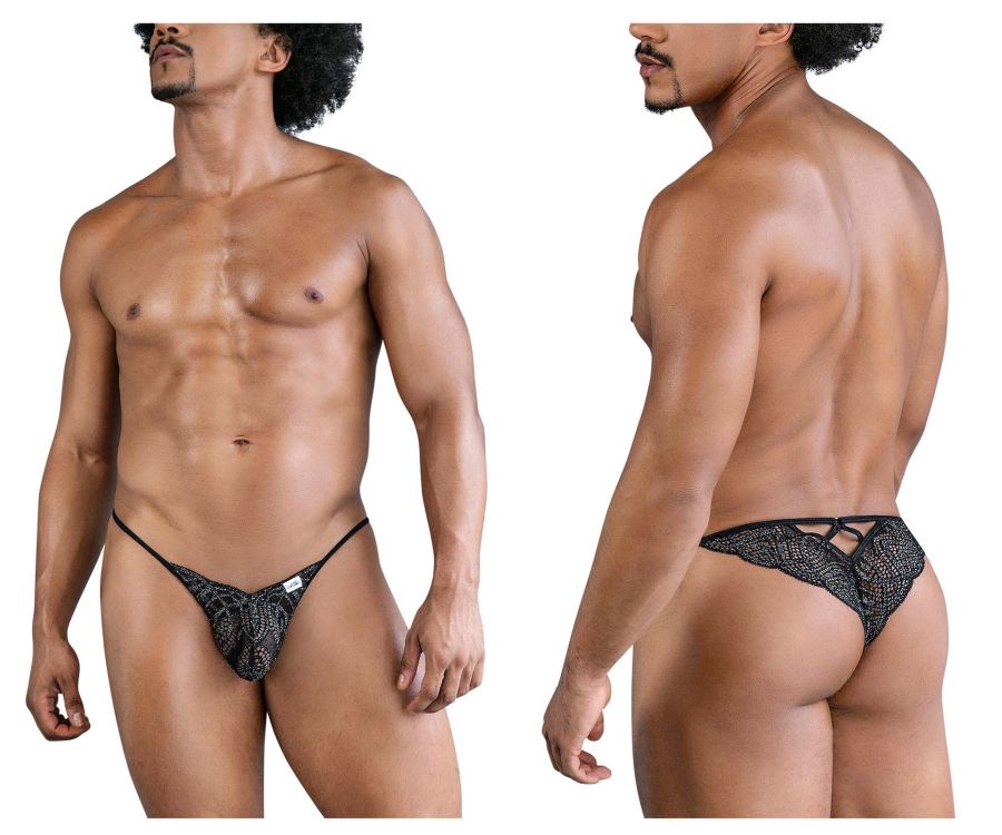 CandyMan 99829 Lace Thongs Color Black