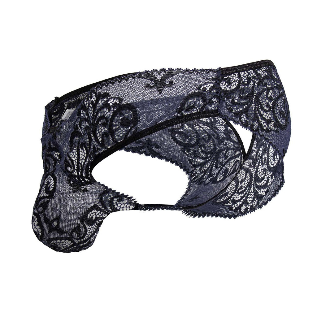 CandyMan 99830 Lace Briefs Color Black-Navy