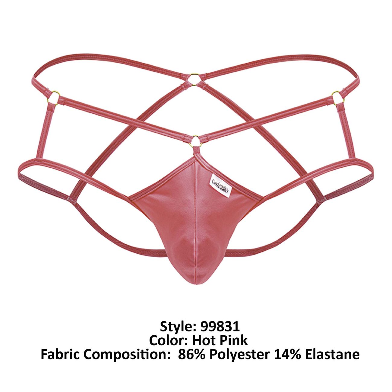 CandyMan 99831 Cage Jockstrap Color Hot Pink