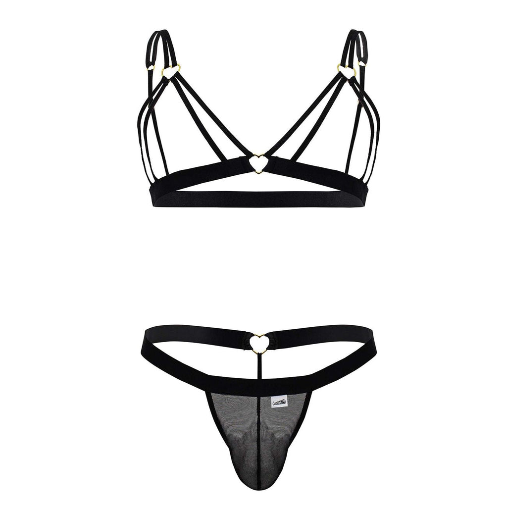 CandyMan 99838 Two Piece Outfit Color Black