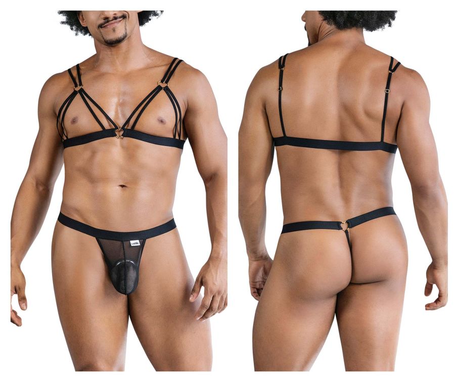 CandyMan 99838 Two Piece Outfit Color Black
