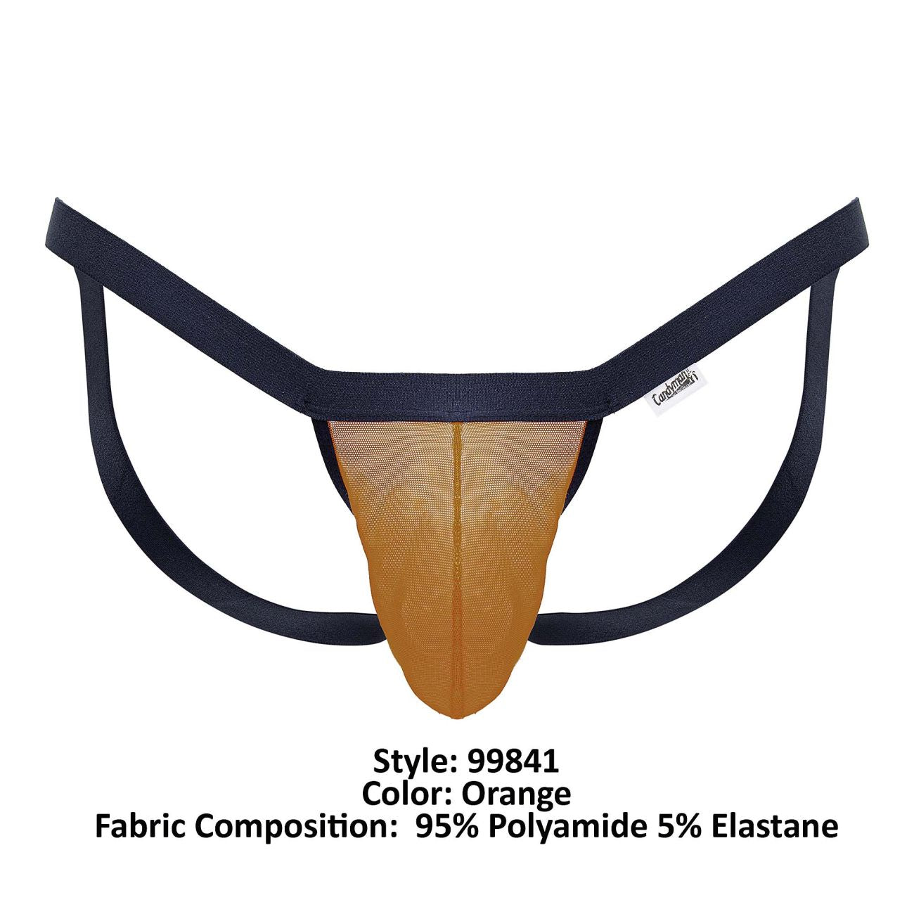 CandyMan 99841 Mesh Thongs Color Orange