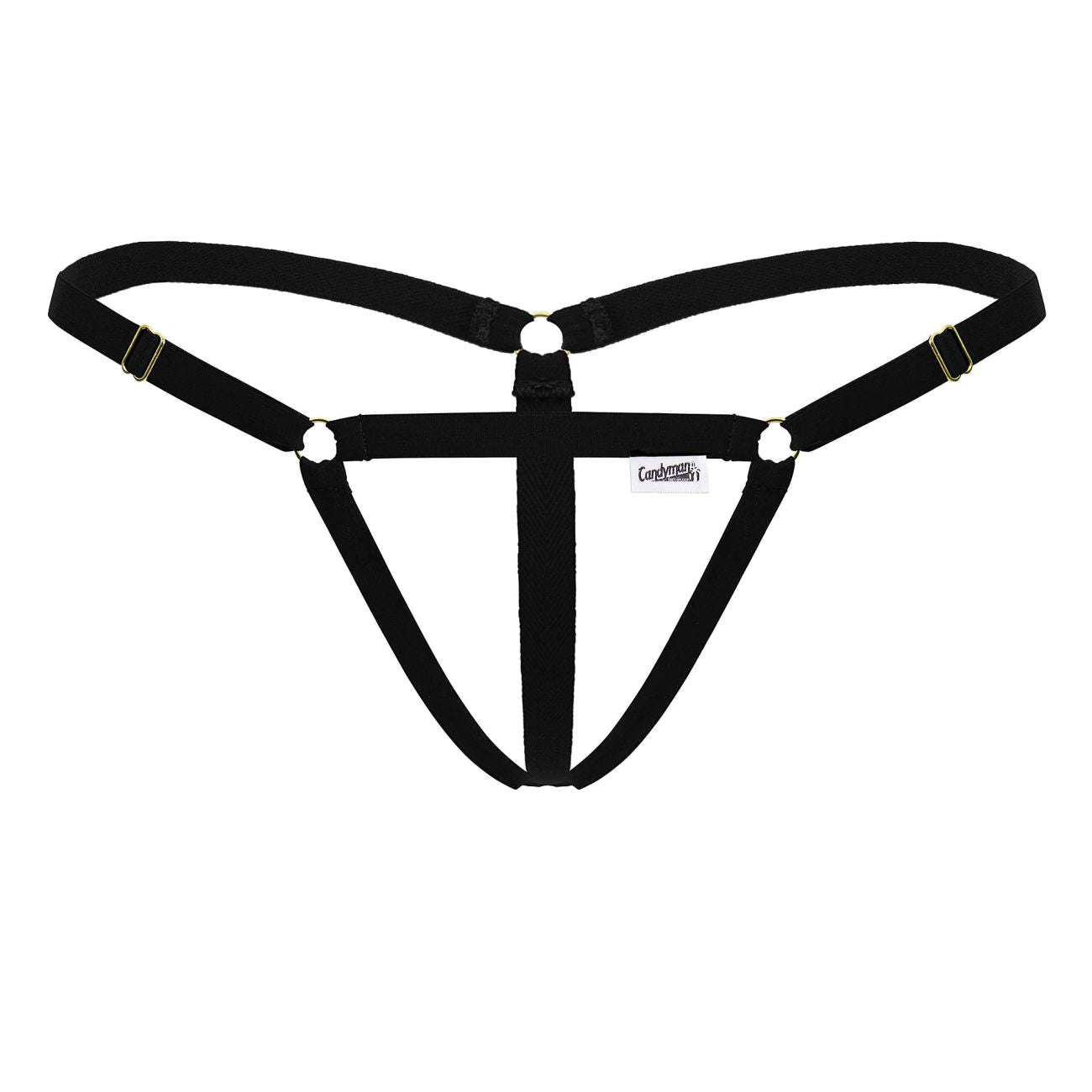 CandyMan 99852 Nudist Thongs Color Black