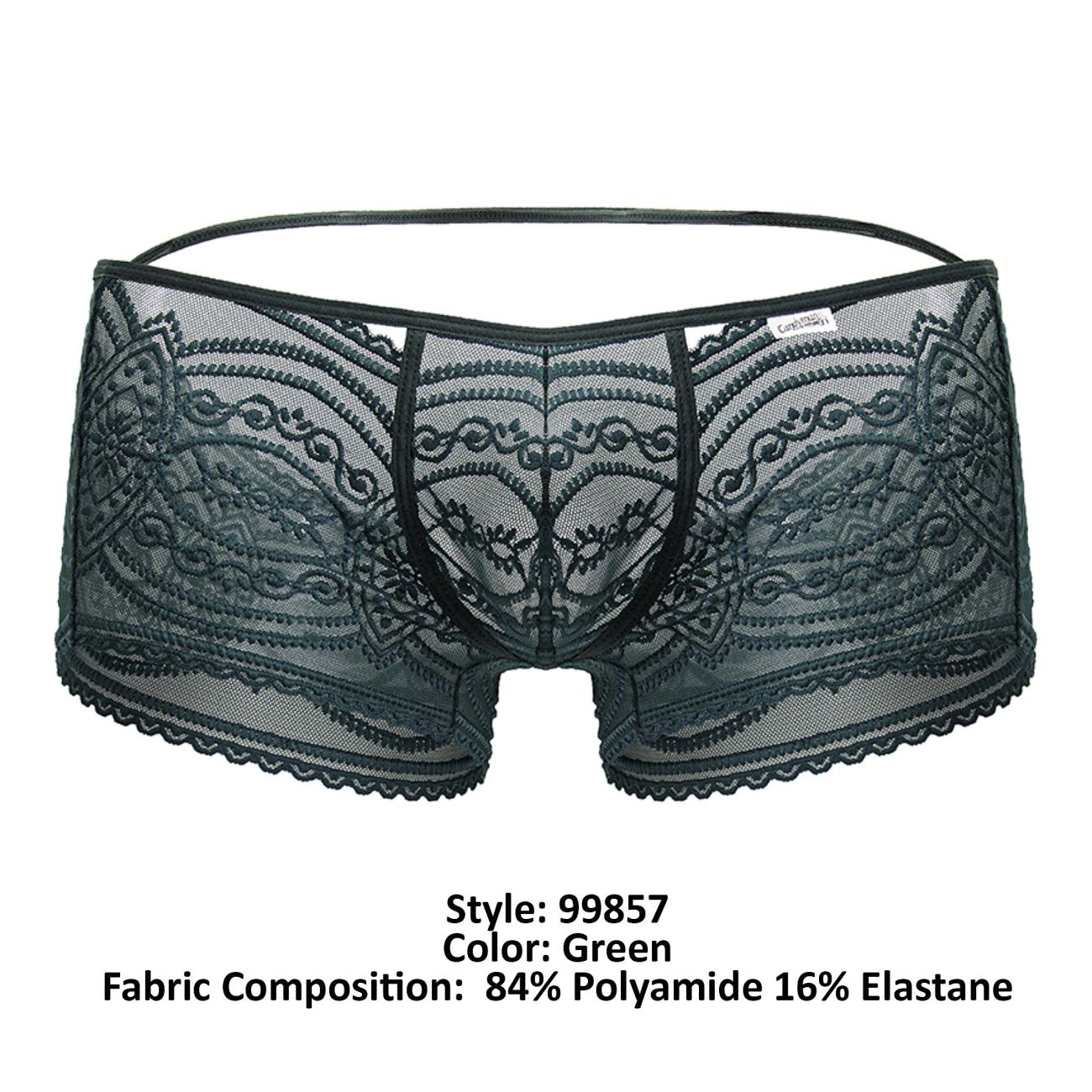 CandyMan 99857 Lace Trunks Color Green