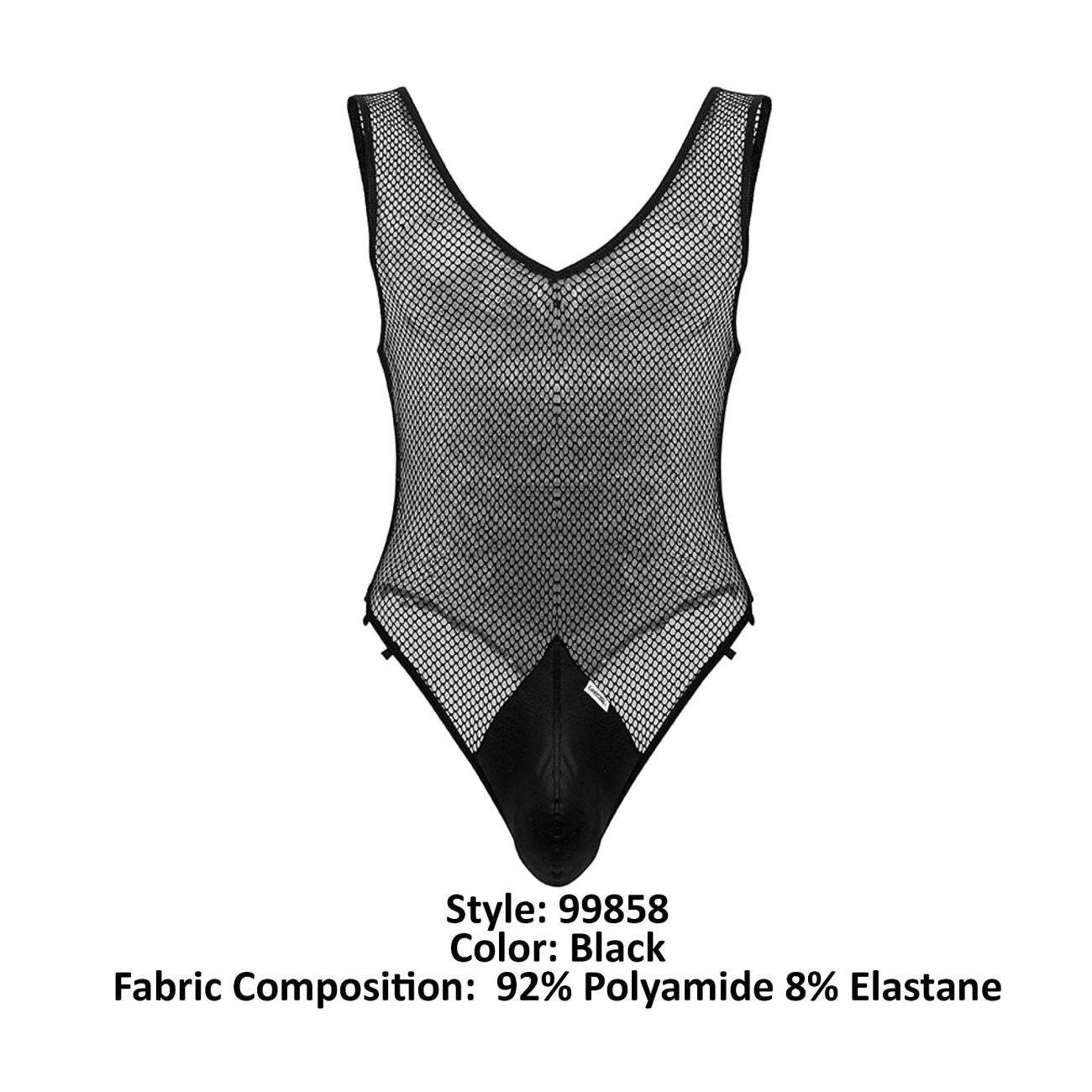 CandyMan 99858 Fishnet Bodysuit Color Black