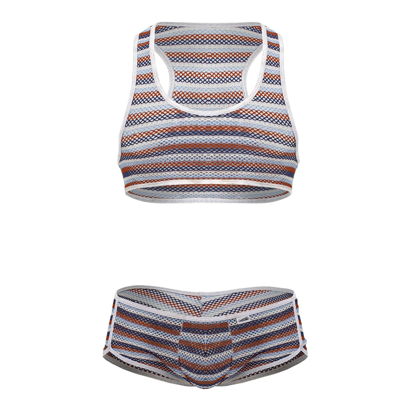 CandyMan 99859 Two Piece Outfit Color Stripes