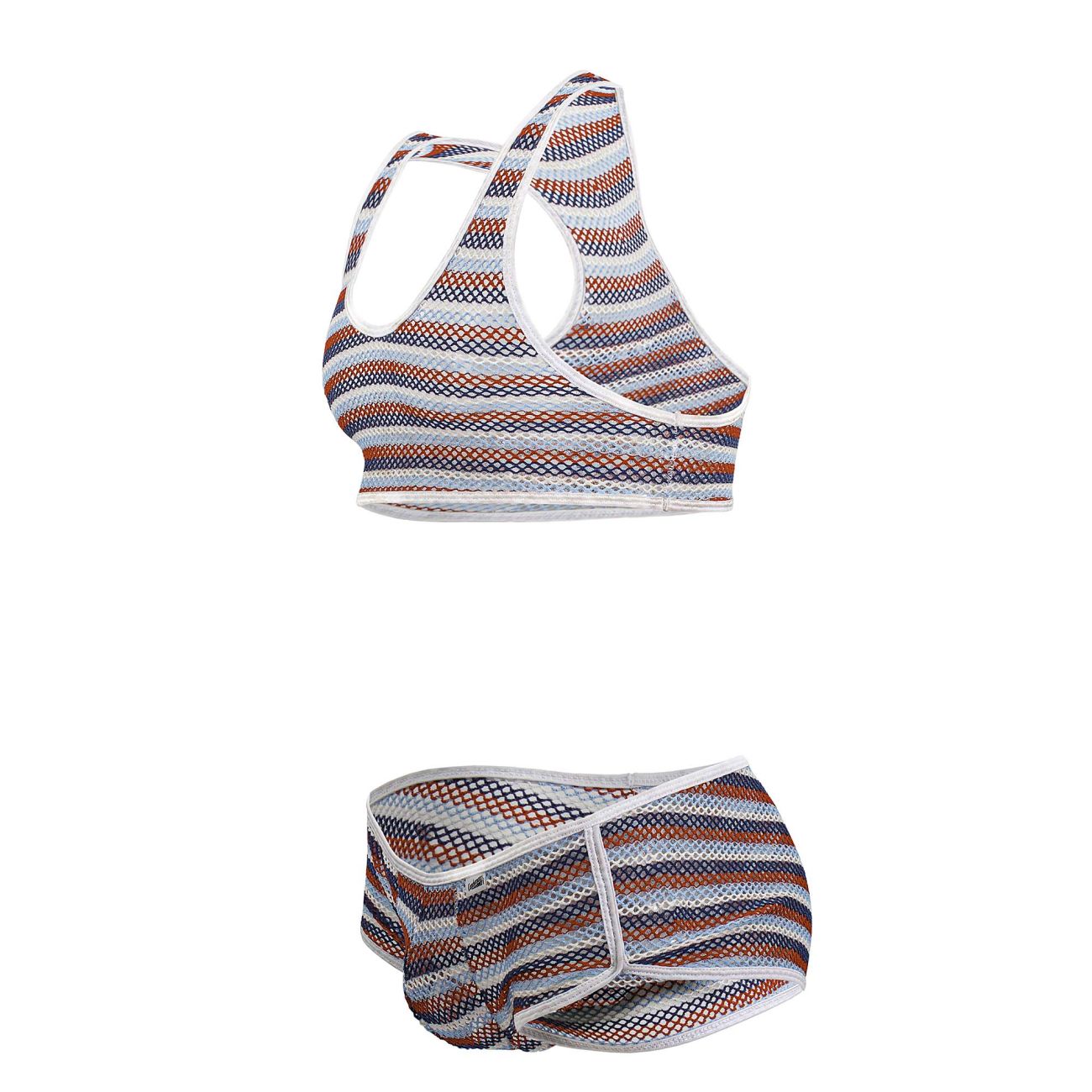 CandyMan 99859 Two Piece Outfit Color Stripes