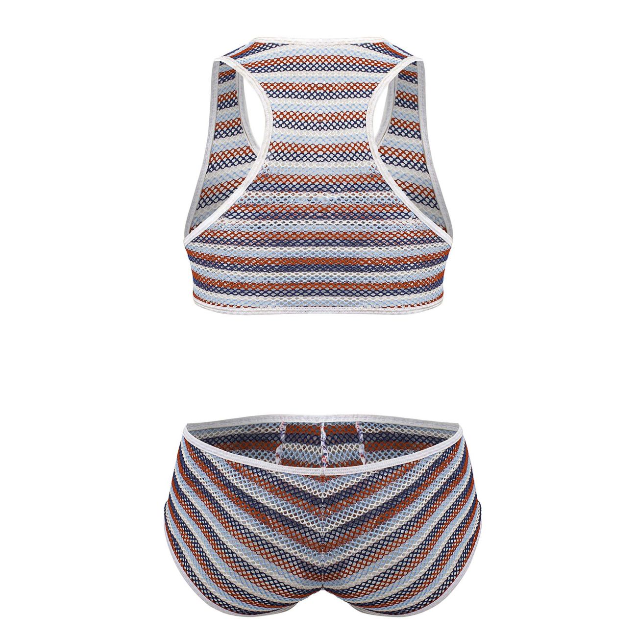 CandyMan 99859 Two Piece Outfit Color Stripes