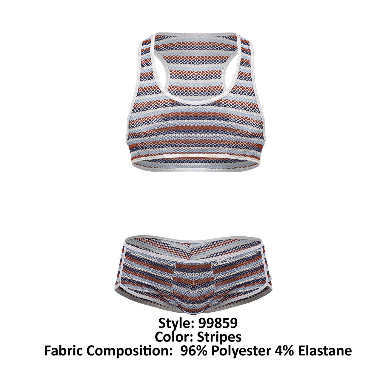 CandyMan 99859 Two Piece Outfit Color Stripes