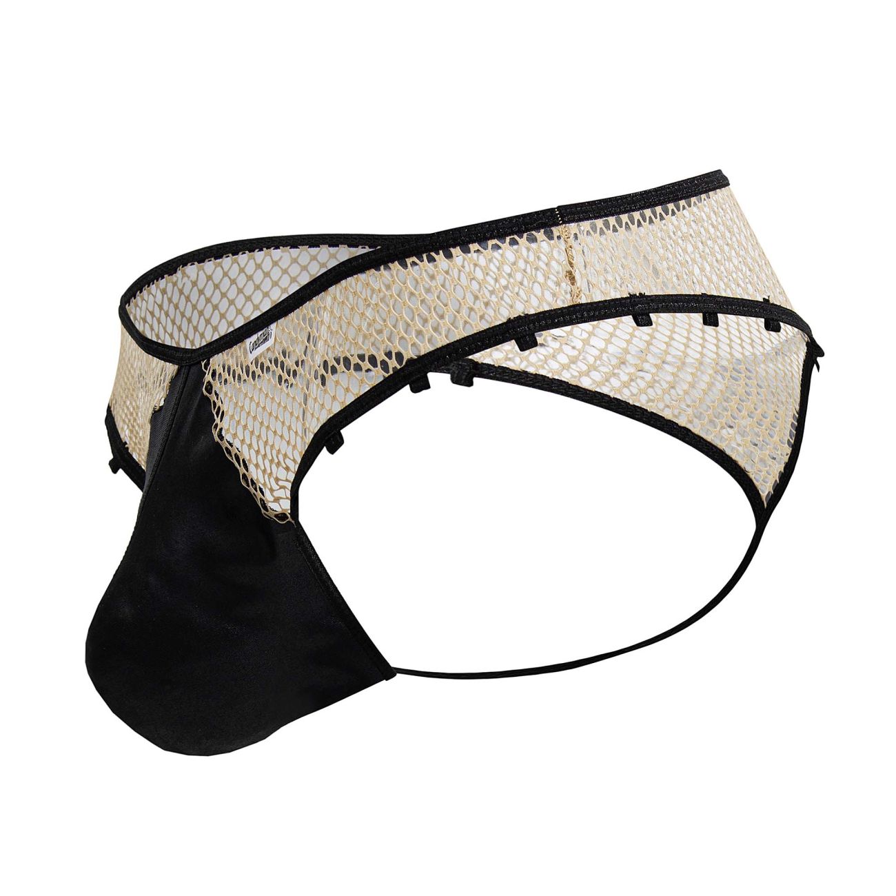 CandyMan 99860 Fishnet Thongs Color Nude-Black