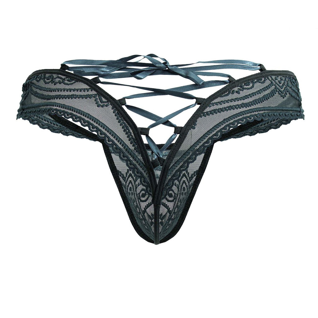 CandyMan 99861 Lace Thongs Color Green