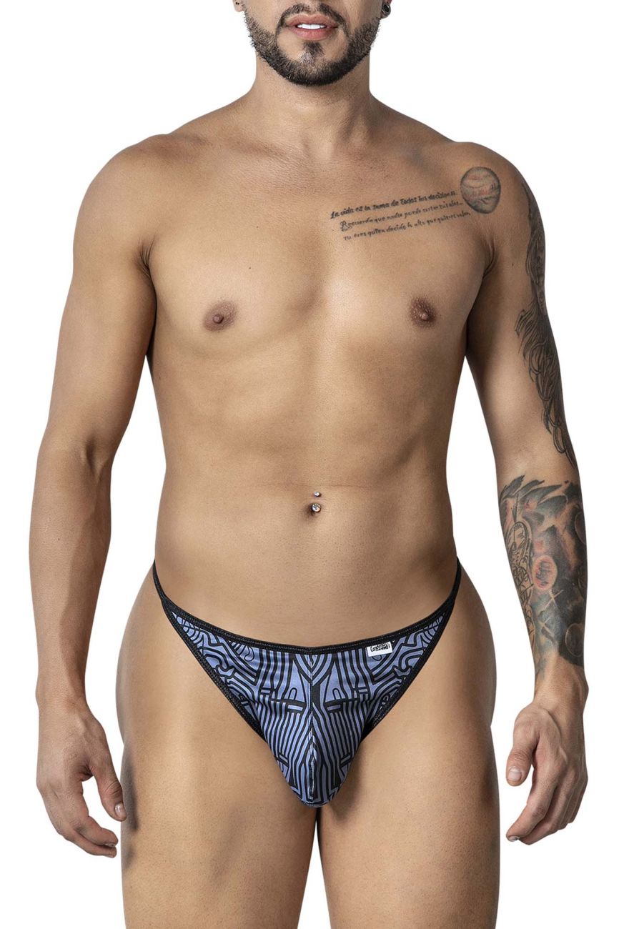 CandyMan 99875 Egyptian Thongs Color Gray-Black