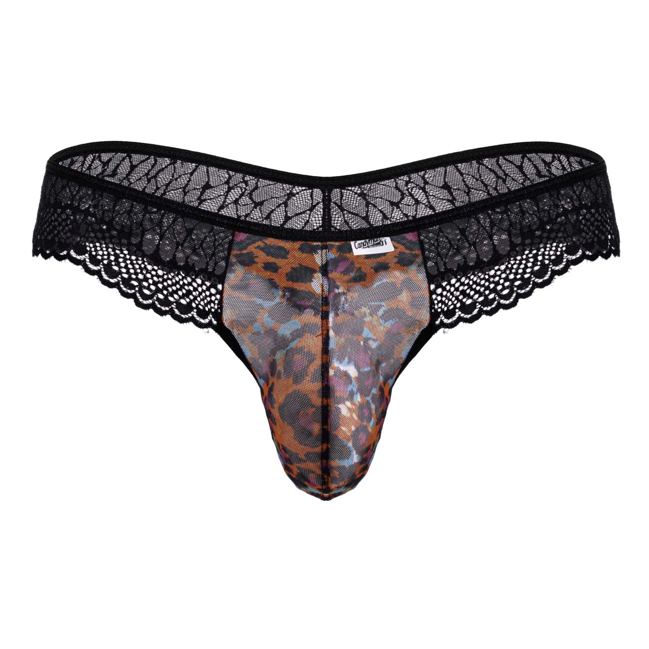 CandyMan 99887 Leopard Thongs Color Animal Print