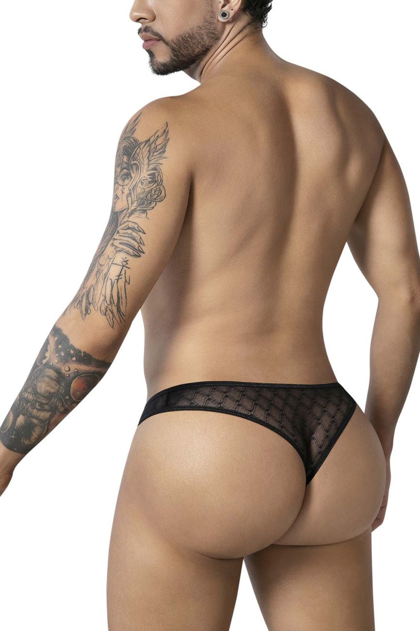 CandyMan 99894 Geometric Mesh Briefs Color Black