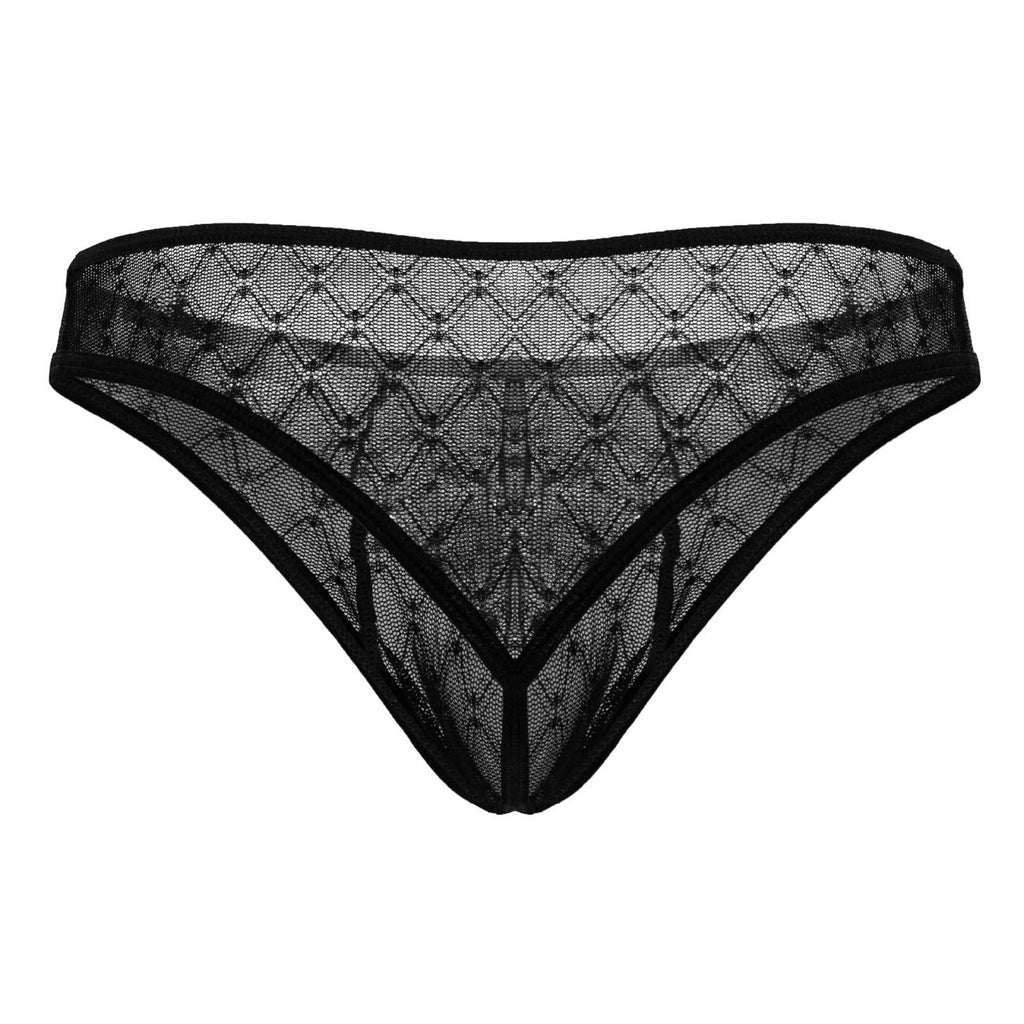 CandyMan 99894 Geometric Mesh Briefs Color Black