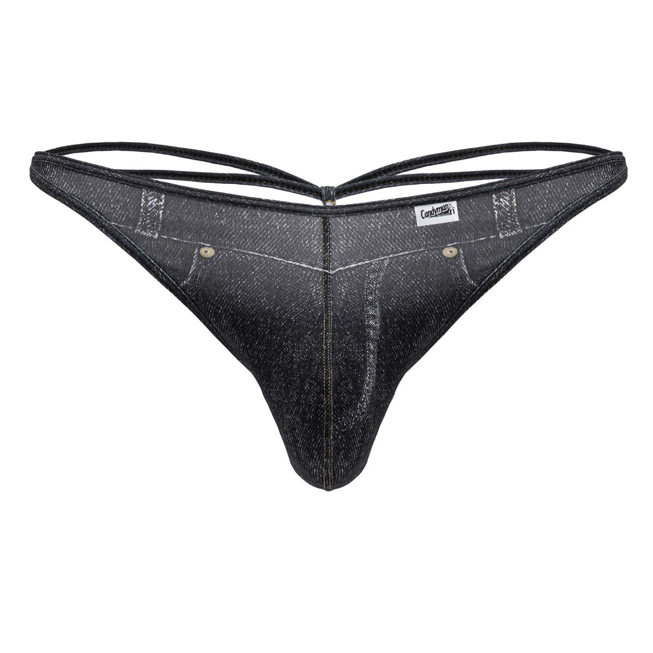 CandyMan 99899 Cowboy Thongs Color Denim Black