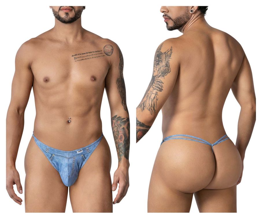 CandyMan 99899 Cowboy Thongs Color Denim Blue