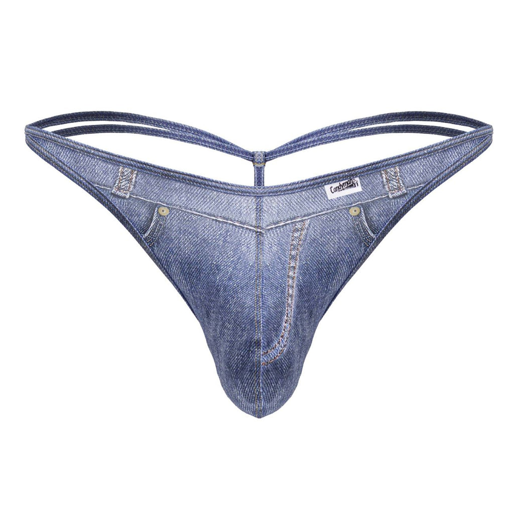 CandyMan 99899 Cowboy Thongs Color Denim Blue